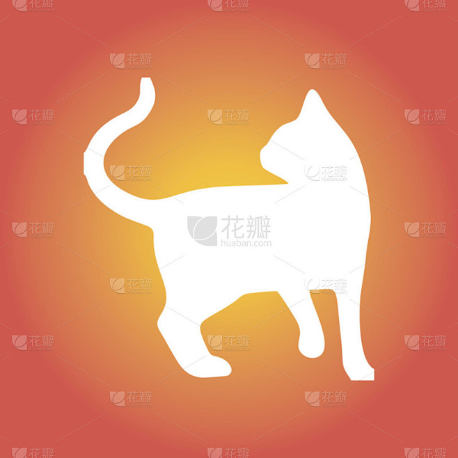 猫的图标。猫矢量