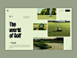 高尔夫世界 bn 数字 bndigital 干净设计绿色最小运动 ui 网站
