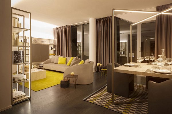 【新提醒】色调优雅的米兰城市生活公寓设计...