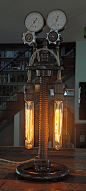 Vintage Industrial Steampunk Lamp