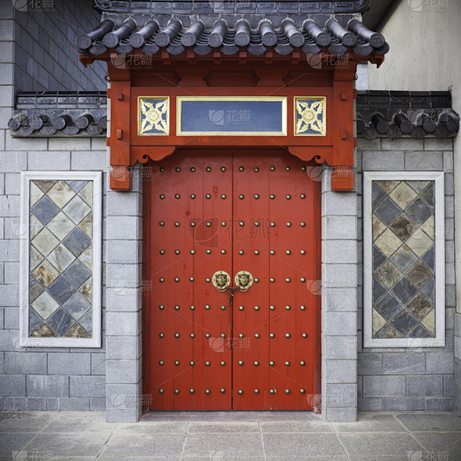 建筑物门,门,正门,大门,房屋,红色,门口,装饰物,建筑特色,建筑结构