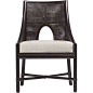 McGuire Furniture: Barbara Barry Petite Caned Arm Chair: No. M-261: 