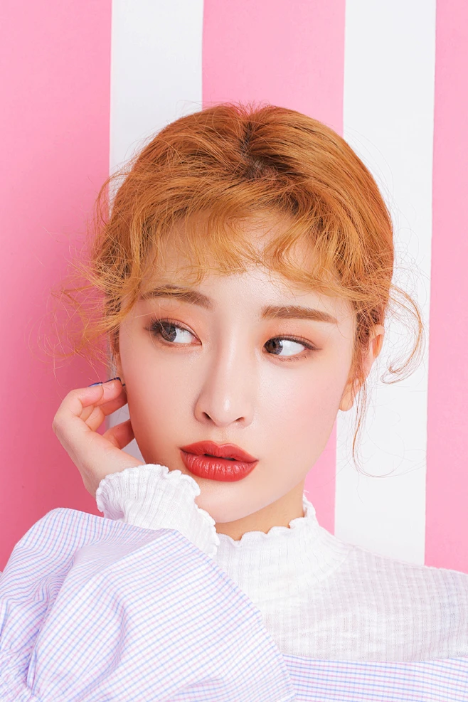 STYLENANDA : 따뜻한 석양을 담았어요. 맑고 청순한 살구 베이지가 나에게로--花瓣网