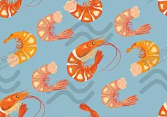 虾图案 【酷图网】无缝,印花,循环,连续,图案,数码,布料,虾,虾插画,卡通虾,小虾,小龙虾,素材,元素,插画,插图,矢量,图片,虾图案,可爱,海报素材,背景,动物,手绘,Q版,虾元素,虾素材,底纹,平铺,涂鸦,简约,美食,水产,海产品,包装,海鲜,虾尾,龙虾尾,虾仁,小吃,零食,美味,龙虾,小虾皮,虾肉,虾滑,蓝色