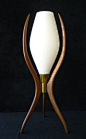 Teak Table Lamp | Mid Century