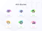 Icons set for a cryptocurrency platform illustration people money growth trust cash payment wallet crypto wallet safety security savings cryptocurrency icons