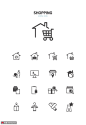 在家购物消费定时消费订单电商图标 icon图标 线性图标