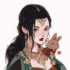 画画的山竹采集到CG头像+BJD妆容