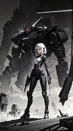AI绘图机甲风科幻壁纸gh...@画图小能手03的动态