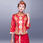 #婚礼##婚纱##新娘##婚品#[imior.com]Suaylla - 复古中式新娘流苏秀禾服凤冠【购买请戳来源！】@北坤人素材