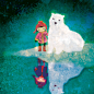 Polar bear and me by moonywolf