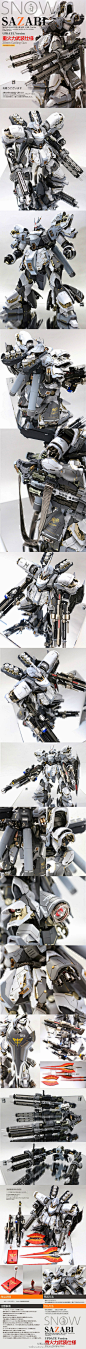 #模型范例# MG 1/100 MSN-04 Snow Sazabi by Ihaveyen 看来艾伦的山楂饼专用机枪好像很不错的样子 顺带一提作者以18000日元起拍 现在已经80000日元了 附带链接http://t.cn/8skN0lo @高达市场 @妖模社 @仲田模型道場 @量子演算处理系统Veda