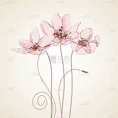 可爱花卉贺卡