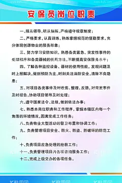 安保员岗位职责  - 源文件下载【酷图网】门卫制度,保安制度,保安职责,门卫职责,门岗职责,门卫管理制度,门岗管理制度,保安管理制度,保安公司形象,保安文化墙,制度展板,规章制度,制度模板,保安公司,安保人员,管理制度,岗位职责,分队长职责,保安交接制度,交接班制度,班长职责,保安工作职责,保安工作守,