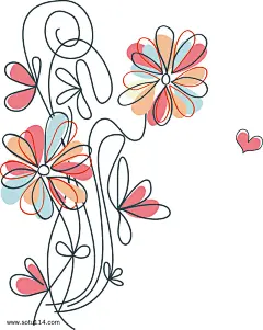 简单手绘花卉图片png免抠元素装饰图案背景装饰免扣图片设计图案