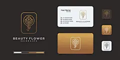 花卉花朵莲花，logo标志名片矢量图设计素材