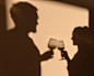 Free photo silhouettes of man and woman having a date at home