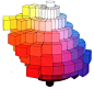 门塞尔色标
门塞尔色彩协调理论也叫定量秩序协调。作为基础的色彩协调法则，门塞尔认为在色立体中，不论什么方向、什么系列选色，只要保持一定间隔就能够令色彩协调。