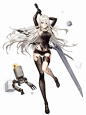 #死亡爱丽丝# #SINoALICE##尼尔:机械纪元# 动图更新~本次尼尔联动的联动角色动态图 ​​​​