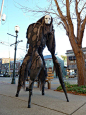 Fantastically Creepy 'Stilt Spirit' Costume Allows the Wearer to Walk on Four Legs