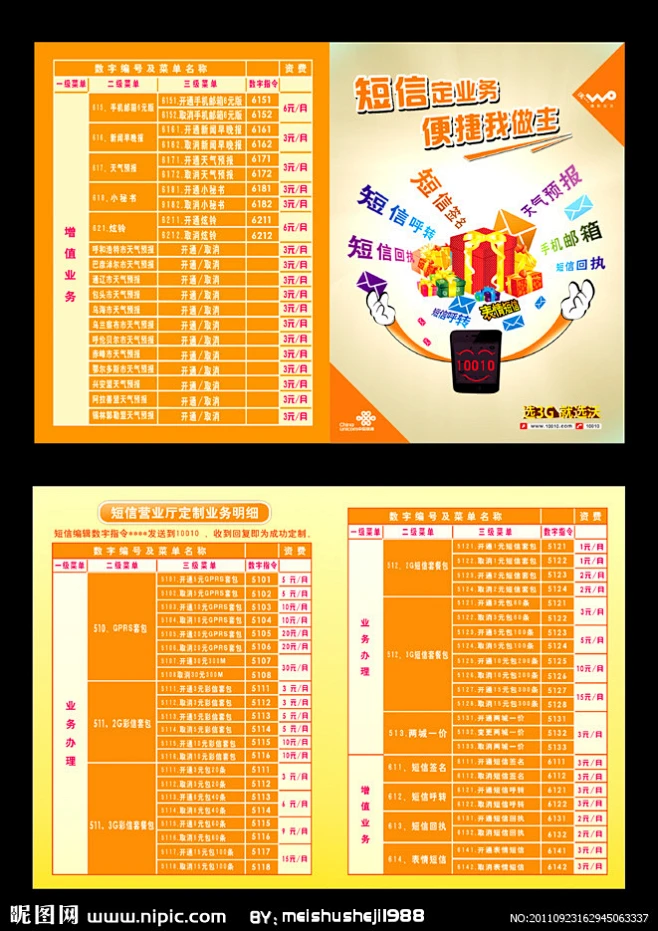 联通短信一条多少钱收费