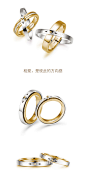 梵誓-寻觅 心的指引情侣对戒设计师个性爱情定制18K金结婚戒指-淘宝网