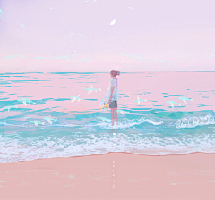 小海带*采集到【手绘】——少女粉