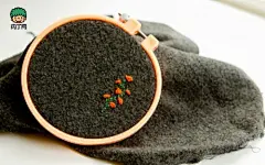 精巧可爱的绣花名片套手工制作步骤图解-