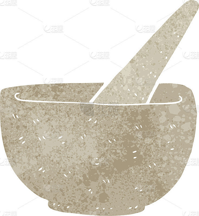 卡通杵和研钵