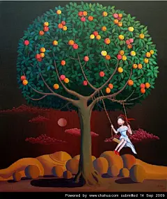 忧伤的海的插画画廊展厅