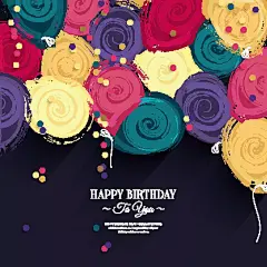 艺术漩涡背景生日卡片eps|背景图案|抽象背景|生日贺卡背景|矢量背景|矢量素材|生日贺卡|生日贺卡模板|psd生日贺卡模板|生日贺卡背景图