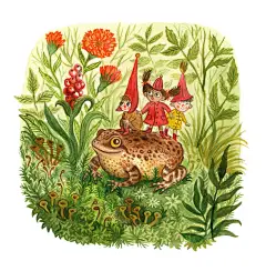 Square Print / Toad and Friends / Fairyland Series image 1