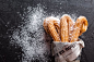 Churros With Powdered Sugar