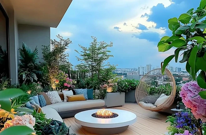 拥有属于自己的空中花园！#露台花园打造 #露台 四代宅的露台，不再是简单的建筑结构，更是全新生活方式的承载初见这洋房露台的生活，满心皆是惊艳 ...