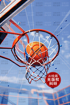 AI版权图库采集到【原创】AI体育 篮球