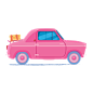 Classic Cars : a set of classic vehicle vector. 
