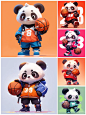 吉祥物设计 | 篮球熊猫ip（✅附关键词） - 小红书