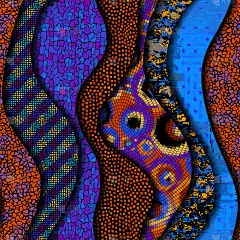 无缝拼接艺术图案。矢量图像。矢量图像。