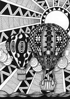 《怎么能够》-【)6200张完整收录(】灵感之源 #图案# #花纹# #手绘# #线描# #密集# #马克笔# #针管笔# #临摹# #淡彩# #素材# (434)