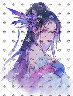 AI版权图古风女2318