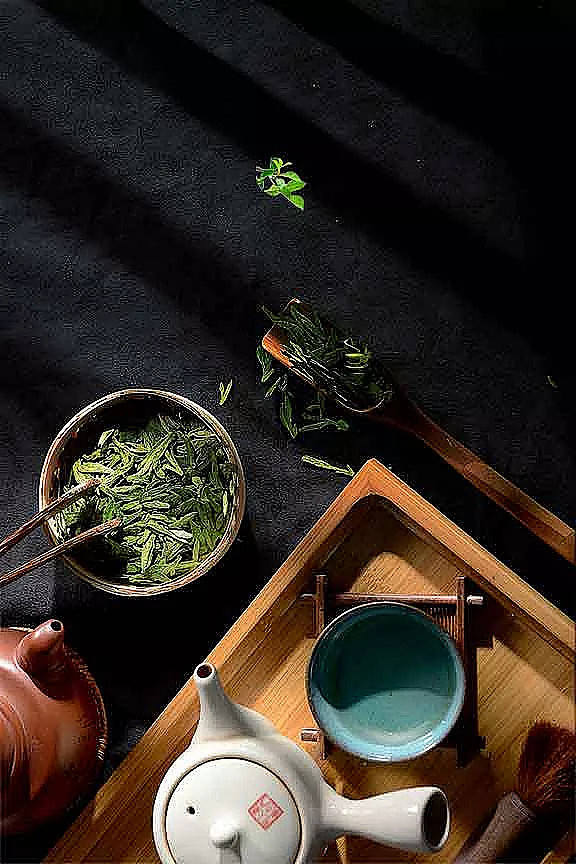 清新茶韵背景宣传海报PSD分层素材|采茶|茶道|茶工艺|茶馆|茶文化|茶叶|茶园|茶韵|海报|品茶之道|清新简约|设计模板|以茶会友|中国茶道 ...