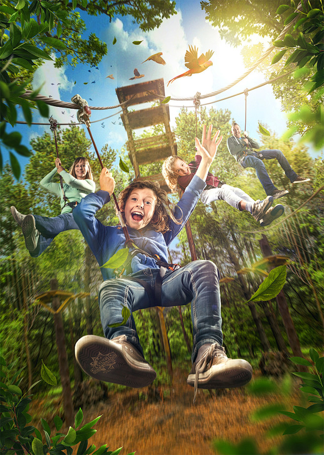 Go Ape! : Key Art fo...