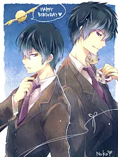 #动漫壁纸##云雀恭弥# 群聚，咬杀！（绘师：Noko， O网页链接）