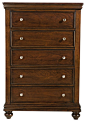 Standard Furniture Essex 5-Drawer Chest in Rich Dark Merlot traditional-accent-chests-and-cabinets