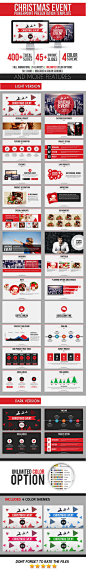 Christmas Event PowerPoint Template - Business PowerPoint Templates