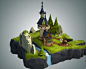 unity3d模型 Castle Environment 1.0 卡通城堡模型场景-淘宝网
