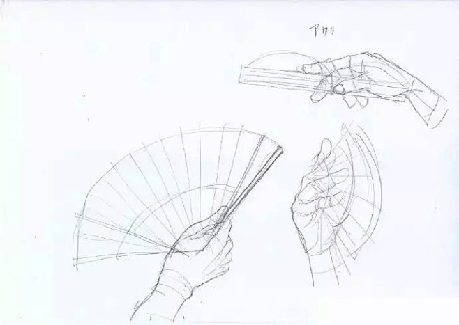 关于手拿扇子和团扇的手部姿势