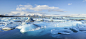 Panorama of mountains and icebergs locked in the frozen water, Jokulsarlon Iceberg Lagoon,... by robertharding on 500px