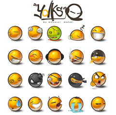 安若生采集到Nice Emoticons and Smileys Icon 