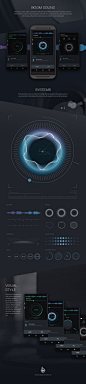 Check out this @Behance project: "Mobile Sound UI" https://www.behance.net/gallery/36213757/Mobile-Sound-UI